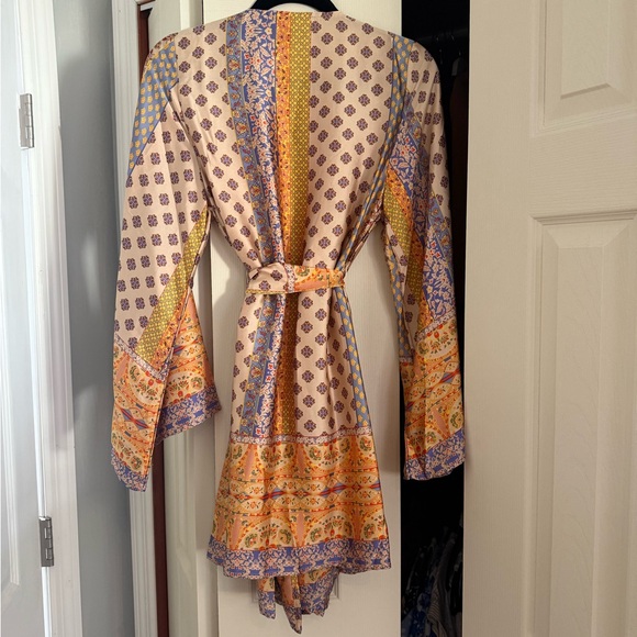 NWOT 12th Tribe Gold Standard Multicolored Kimono Dress - Picture 3 of 5